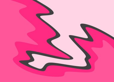 Şirin dalgalı çizgileri olan basit arkaplan ve kopyalama alanı ile