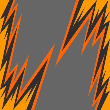 Değişken çentikli zigzag desenli ve bazı kopyalama alanı olan soyut arkaplan