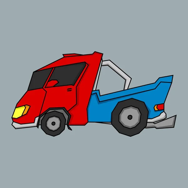 Illustration Cute Cartoon Truck — ストックベクタ