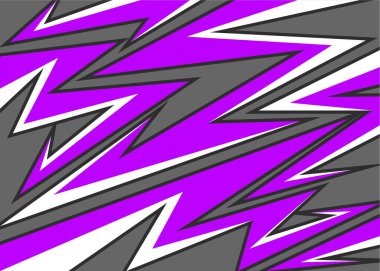 Çeşitli keskin, zigzag ve ok desenli soyut arkaplan