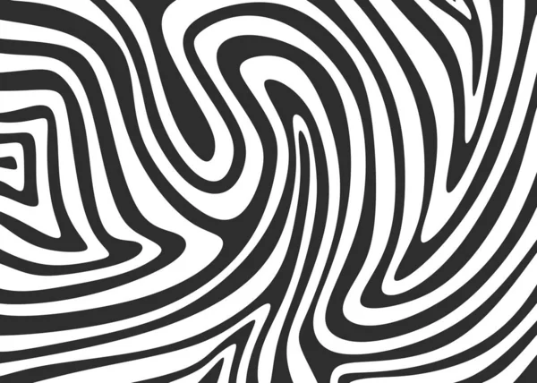 Abstract Background Hypnotic Wavy Lines Pattern — Vettoriale Stock