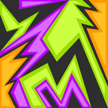 Renkli ve çeşitli desenlere sahip soyut arkaplan