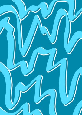 Şirin dalgalı çizgi desenli soyut arkaplan