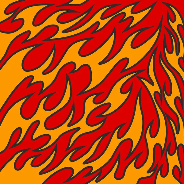 Simple Background Seamless Flame Pattern — Archivo Imágenes Vectoriales