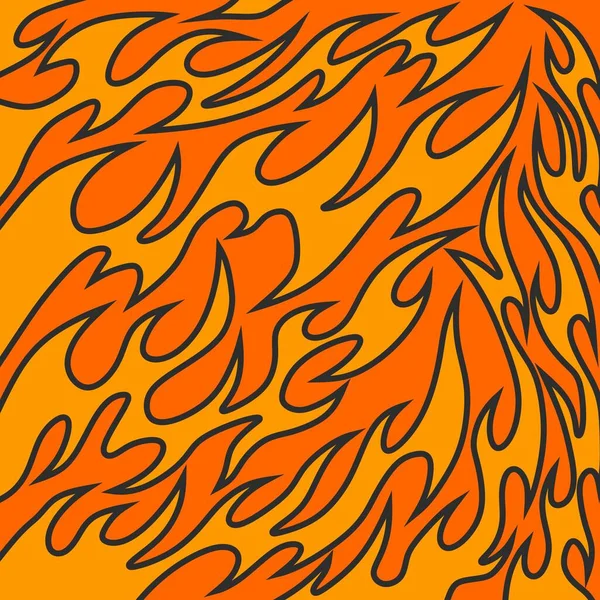 Simple Background Seamless Flame Pattern — 스톡 벡터
