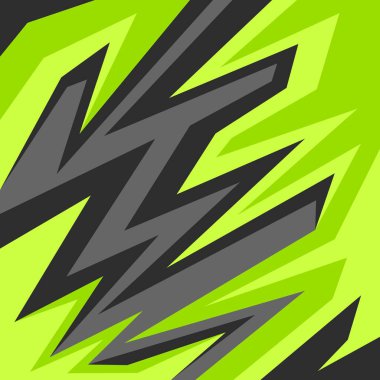 Gradyan üçgen ve zikzak desenli minimalist arkaplan