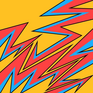 Çeşitli keskin ve ok desenli soyut arkaplan