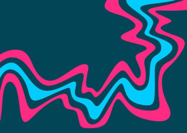 Eğimli dalgalı çizgi ve bazı kopyalama alanı olan soyut arkaplan