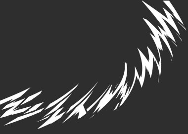 Kavisli kabataslak ve sivri desenli soyut arkaplan ve bazı kopyalama alanı ile