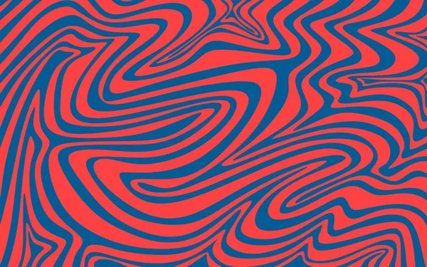 Abstract Background Hypnotic Wavy Lines Pattern — Stock vektor