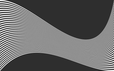 Minimalist background with curved lines and with some copy space area