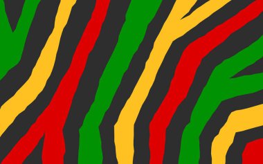 Simple background with rough lines pattern an d with Jamaican color theme