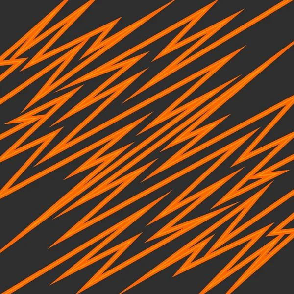 Latar Belakang Abstrak Dengan Pola Garis Zigzag Dan Tajam Reflektif - Stok Vektor