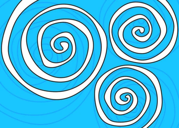 Şirin dalgalı ve kıvrımlı desenli soyut arkaplan