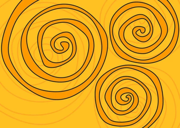 Şirin dalgalı ve kıvrımlı desenli soyut arkaplan