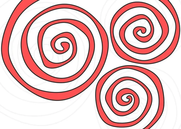 Şirin dalgalı ve kıvrımlı desenli soyut arkaplan