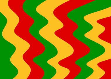 Minimalist background with colorful wavy lines pattern