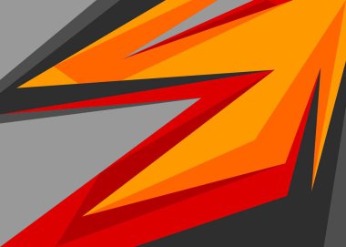 Eğimli keskinlik ve ok desenli minimalist arkaplan ve bazı kopyalama alanı alanı