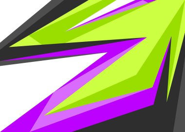 Eğimli keskinlik ve ok desenli minimalist arkaplan ve bazı kopyalama alanı alanı