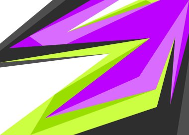 Eğimli keskinlik ve ok desenli minimalist arkaplan ve bazı kopyalama alanı alanı