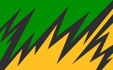 Renkli zigzag ve sivri desenli soyut arkaplan ve bazı kopyalama alanı ile