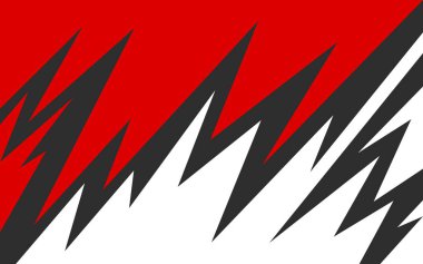 Renkli zigzag ve sivri desenli soyut arkaplan ve bazı kopyalama alanı ile