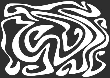 Şirin dalgalı çizgi desenli soyut arkaplan