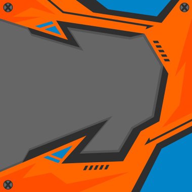 Geometrik desenli fütüristik teknik arkaplan ve bazı kopyalama alanı