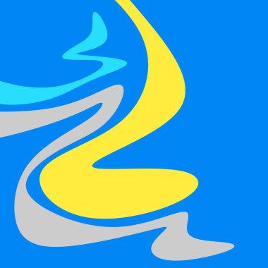 Renkli dalgalı çizgi desenli soyut arkaplan