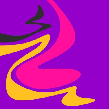 Renkli dalgalı çizgi desenli soyut arkaplan