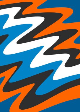 Renkli ve eğimli dalgalı çizgi desenli soyut arkaplan