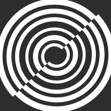 Soyut dairesel çizgiler desenli basit arkaplan