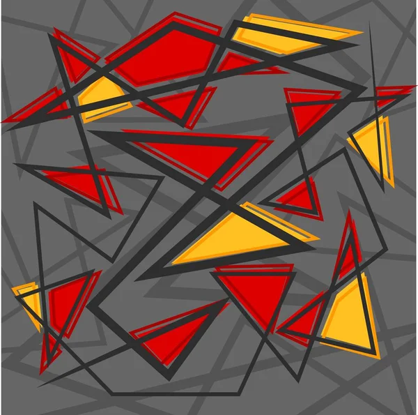 Fondo Abstracto Con Patrón Triángulo Aleatorio Colorido Línea Irregular — Archivo Imágenes Vectoriales