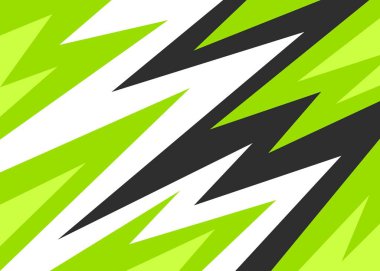 Renkli, keskin ve zikzak desenli soyut bir arkaplan. Soyut geometrik duvar kağıdı