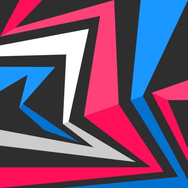 Renkli geometrik çizgi desenli soyut arkaplan