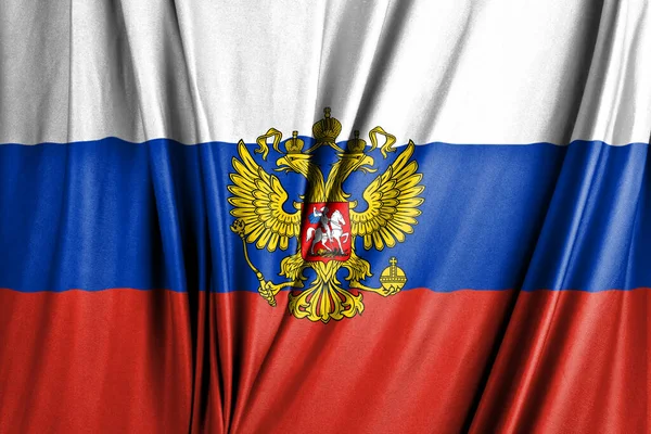 Drapeau National Russie Tricolore Illustration — Photo