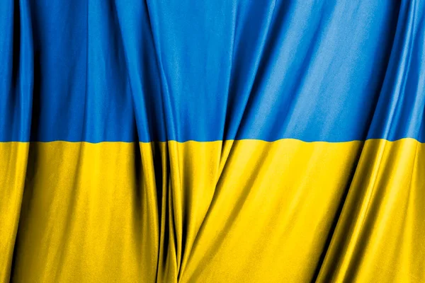 Vlajka Ukrajiny Mávající Větru Ilustrace — Stock fotografie