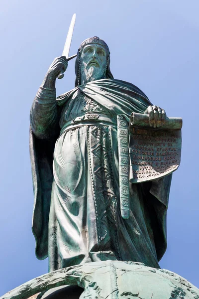 Stefan Nemanja Grand Prince Serbia Monument Belgrade Serbia — ストック写真