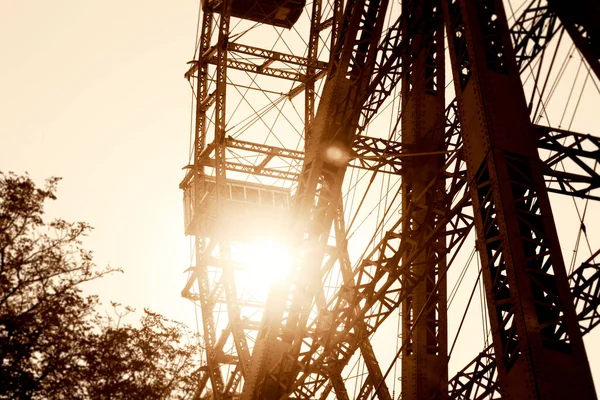 Ferris Wheel Amusement Park Called Prater Vienna Austria — 스톡 사진