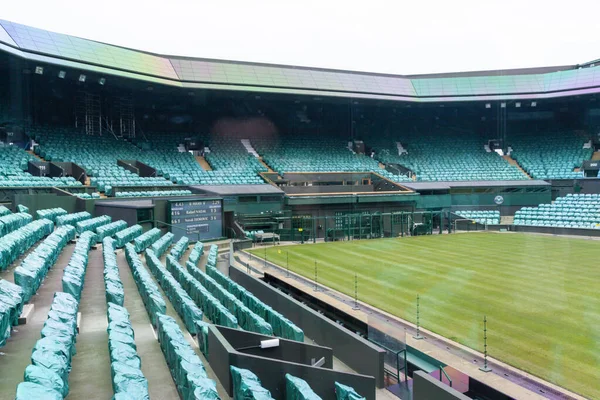 London England Aril 2012 Wimbledon Tennis Stadium Tennis Centre Court — Stock Photo, Image