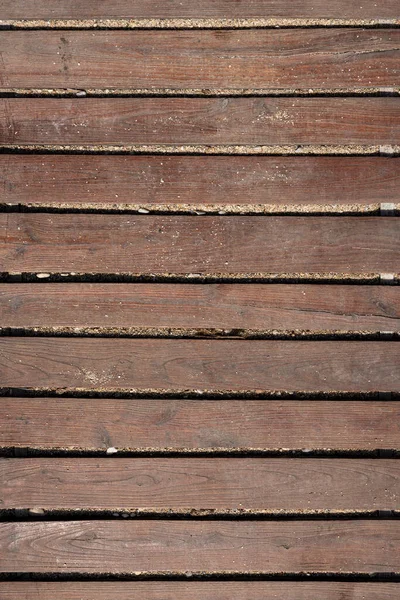 Wooden Boardwalk Wooden Boards Empty Space Text Logo — Foto de Stock