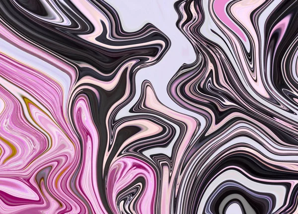 Fluidní umění. Mramorová barva. Růžový a fialový mramorový vzor textury abstraktní pozadí. lze použít pro pozadí nebo tapety, průtokový inkoust — Stock fotografie