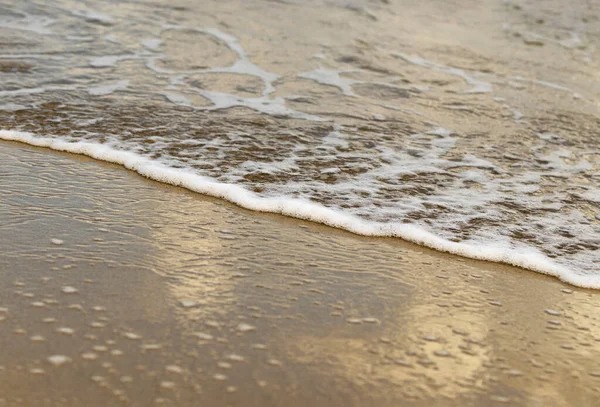 Arena de playa y fondo de onda suave, Copyspace —  Fotos de Stock