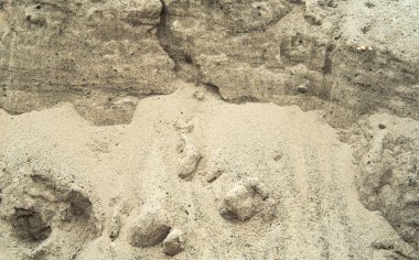 Sand for building. background image