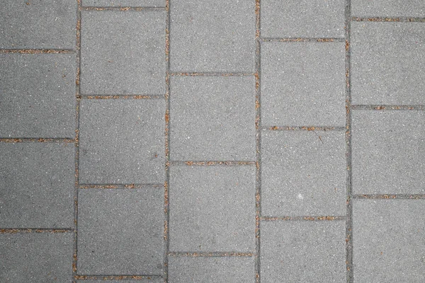 Top View Texture Grey Square Paving Slabs Gray Paving Slabs — Stock Photo, Image