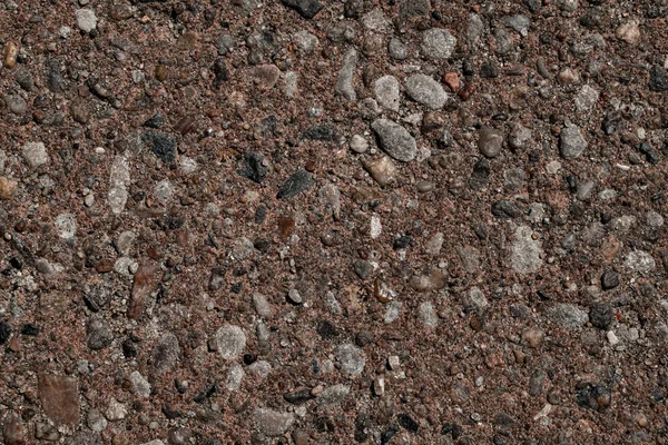 Tarmac Brown Grainy Rocky Road Texture Background Top View Surface — 图库照片