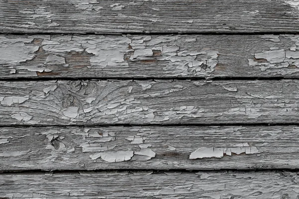 Tablones Horizontales Madera Vieja Con Pintura Blanca Mal Estado Textura — Foto de Stock