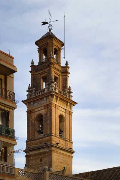 Bild Klocktornet Kyrkan Our Lady Angels Byggd 1733 Staden Albal — Stockfoto