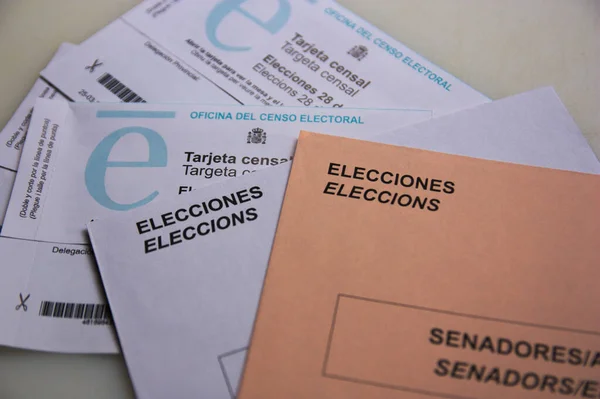 Sobres Para Los Votos Las Elecciones Generales Congreso Senado España — Foto de Stock