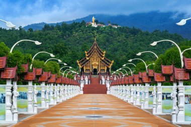 Kuzey Tayland usulü Ho kham luang Chiang Mai, Tayland 'da Royal Flora ratchaphruek.